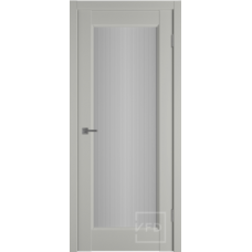 Дверь межкомнатная ВФД Элегант 1ВР бежевая, стекло Сатин Арт